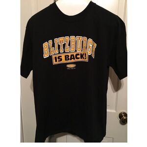 PITTSBURGH STEELERS BLITZBURG IS BACK ONE FOR THE THUMB SIZE LARGE T-SHIRT